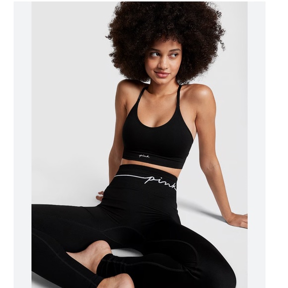 PINK Breathable Seamless Classic Leggings Women Size Large - Picture 8 of 8